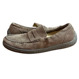 Primigi Penny Loafers Shoes Boys size 38 US 5.5-6 Slip-On Suede Comfort Brown